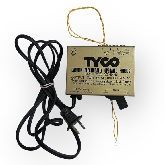 Tyco 899V Hobby Transformer 120V AC 60Hz Input 18V DC 20V AC Output - Picture 2 of 13